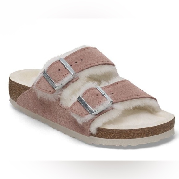 Birkenstock Shoes - Birkenstock Pink Suede Sandals